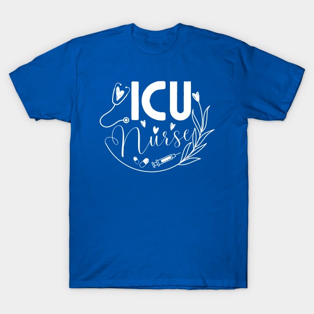 ICU Nurse T-Shirt by JunThara